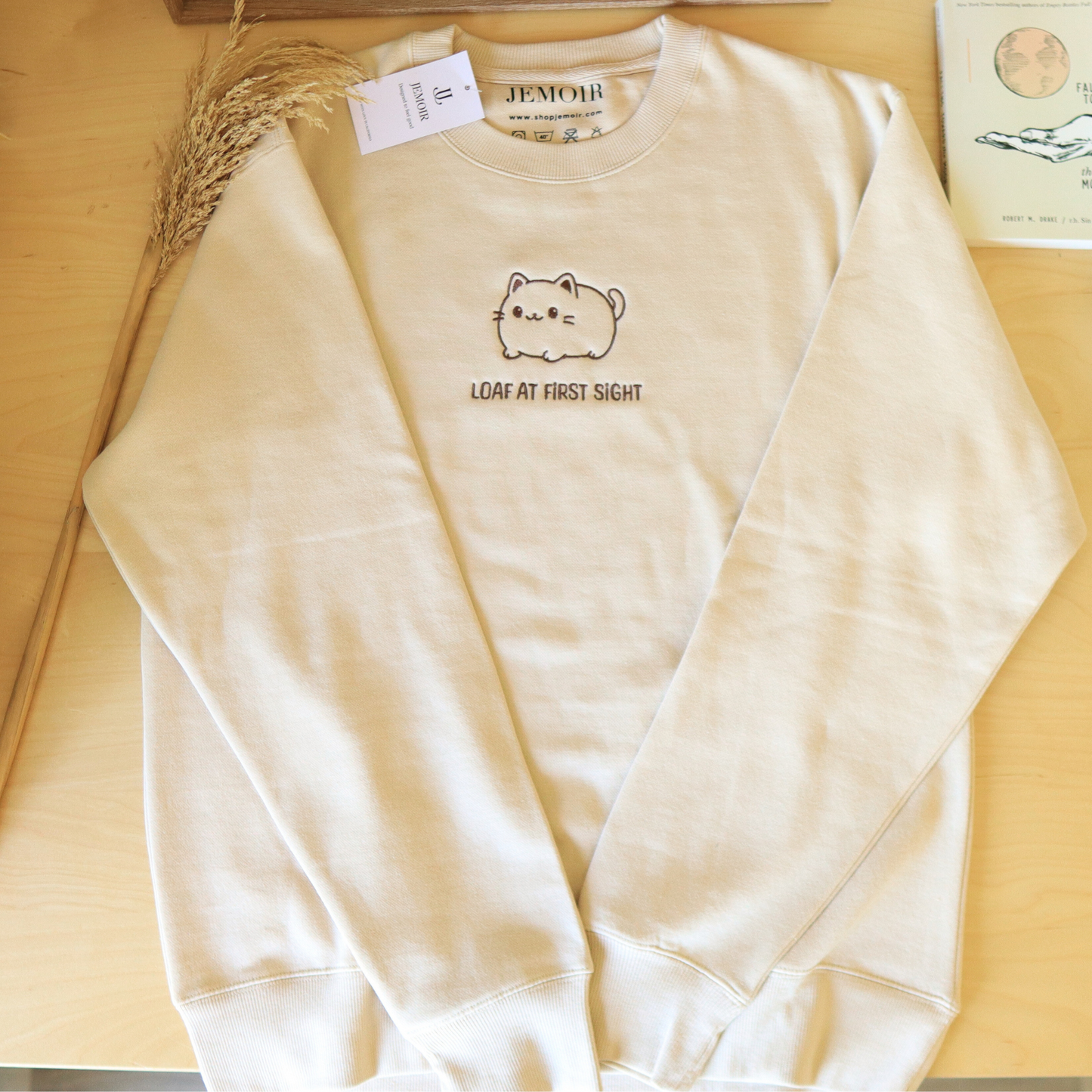 Loaf at First Sight – Embroidered Crewneck