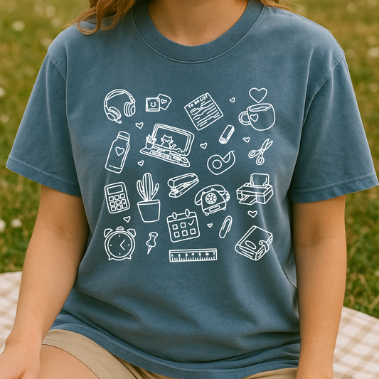 Desk Life: Office & School Tee