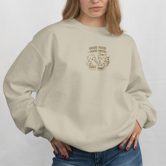 Good Food, Good Mood embroidered Sweatshirt