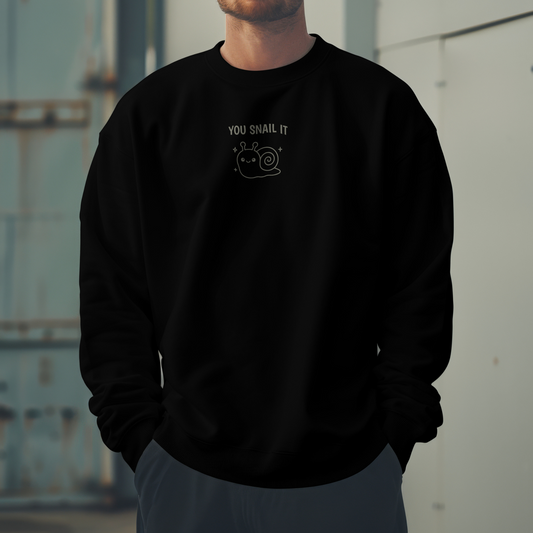 You snail it Embroidered Sweatshirt