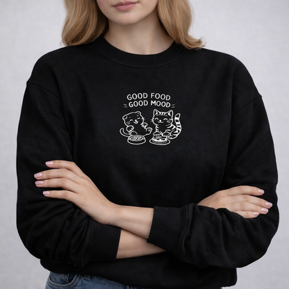 Good Food, Good Mood embroidered Sweatshirt