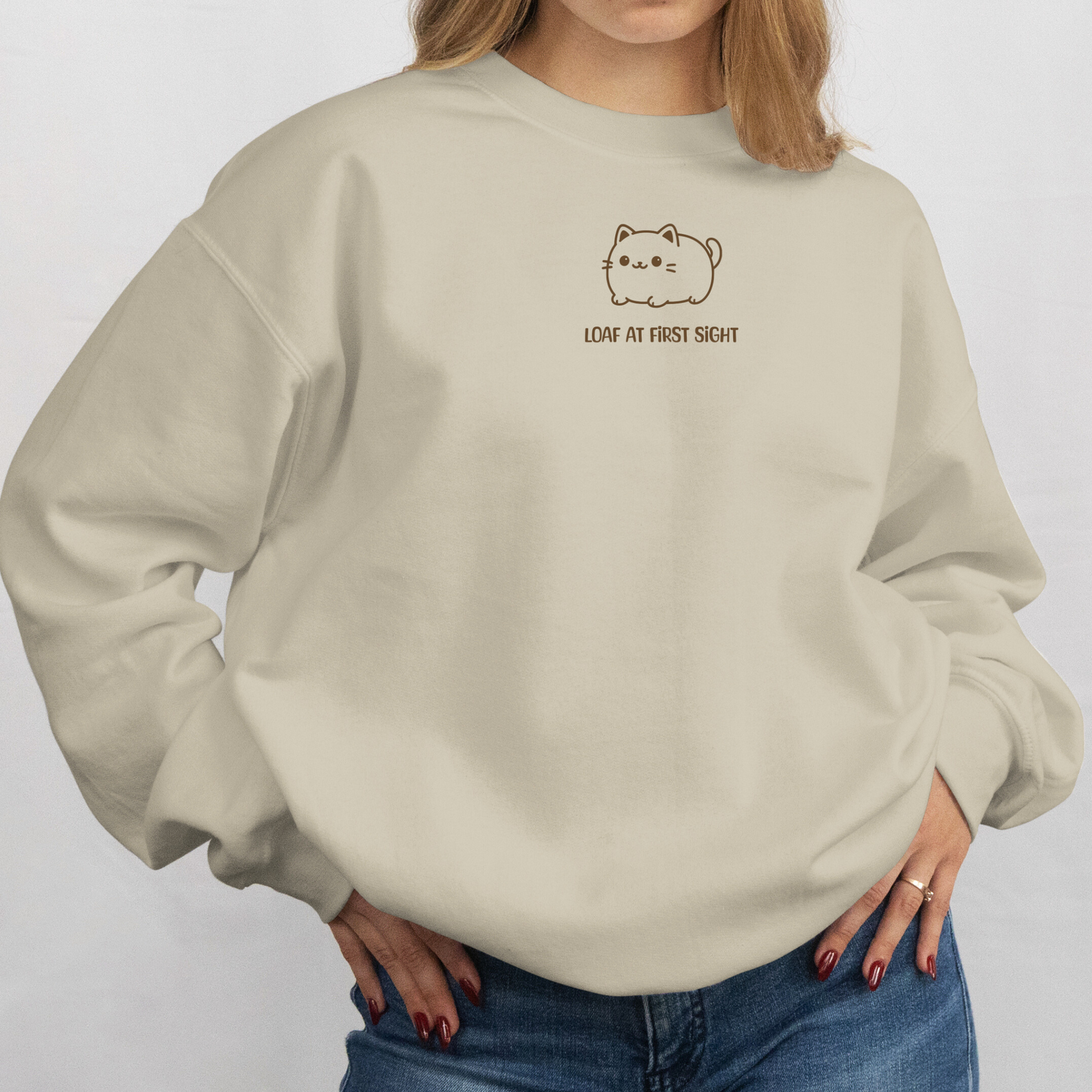 Loaf at First Sight – Embroidered Crewneck