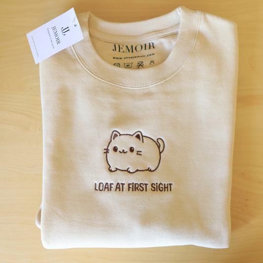 Loaf at First Sight – Embroidered Crewneck