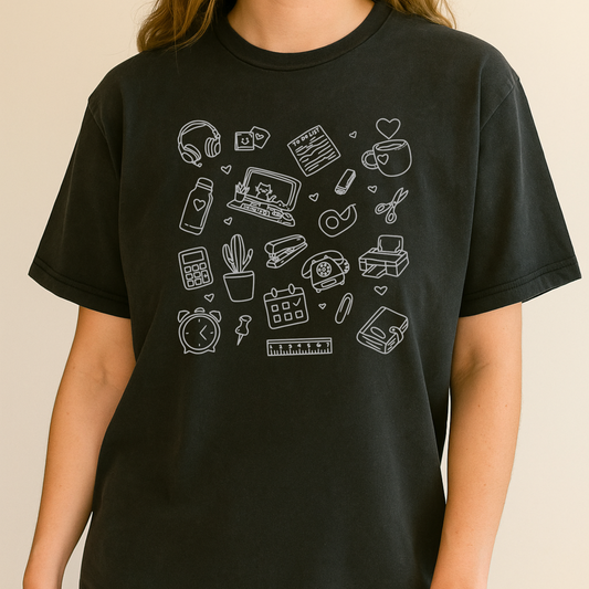 Desk Life: Office & School Tee